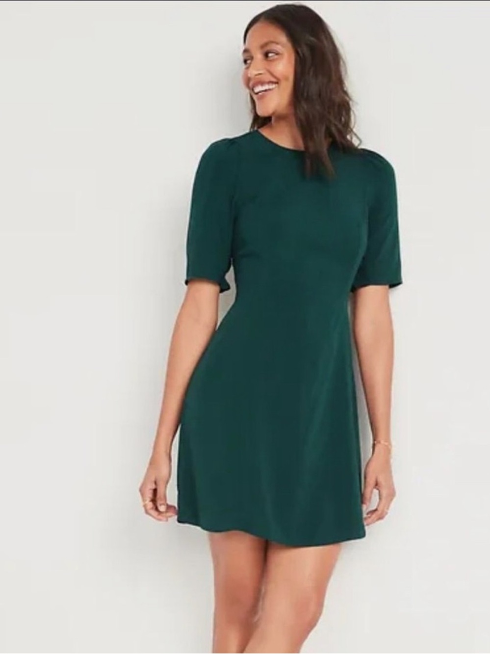 Old Navy Dark Teal Skater Mini Dress